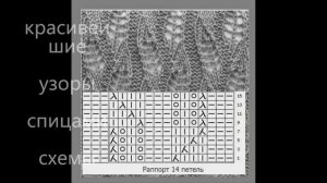 Красивейшие узоры спицами/ вяжем спицами / схемы вязание спицами/зима /схемы узоры спицами/январь 2