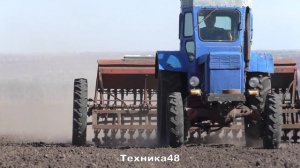 Ветераны в деле! Трактор Т-40АМ с сеялкой СЗ-3,6. Посевная-2024 в небольшом крестьянском хозяйстве