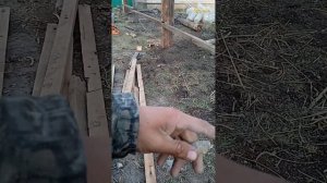 Делаю забор из дранок строительных