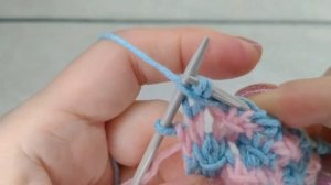 ДВУХЦВЕТНЫЙ рельефный узор спицами "Звёздочки" Knitting pattern - PROпетельки