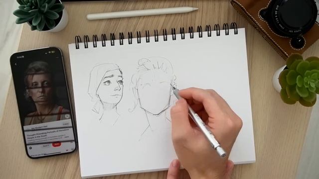 26. How I Practice Drawing FACES Beginner Friendly