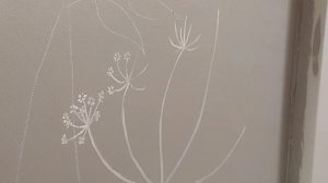 Ремонт в спальне и роспись на стене краской Dulux