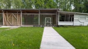 Беседка для мероприятий у воды в Подмосковье