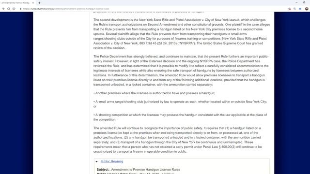 Улучшение правил для транспортировки короткоствола в смотреть онлайн