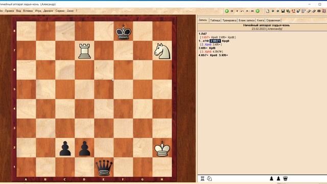 Ничейный аппарат ладья+конь. Моя система смотреть онлайн