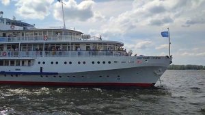 Отправление т/х Космонавт Гагарин из Самары.