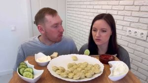 МУКБАНГ 1 КГ ПЕЛЬМЕНЕЙ