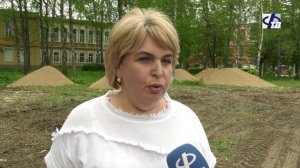 ВРИП главы района проинспектировала работы по благоустройству
сквера "Грачевник"