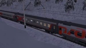 Электровоз ЭП1М-711 следует с фирменным поездом 25/26«Воронеж» сообщением Воронеж-Москва|Trainz 201