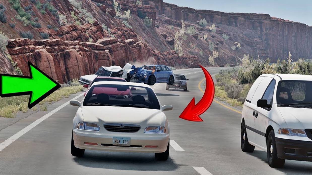 Дорожно-транспортные происшествия  - Beamng Drive