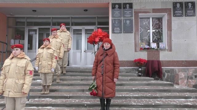 Открытие памятных досок в Суземской СОШ 2