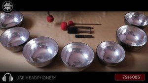 Universal Set of 7 Singing Bowls  Healingbowl® Professional Himalayan Pearl  7SH 005