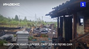 Подросток убил 4 друзей, сжёг дом и погиб сам