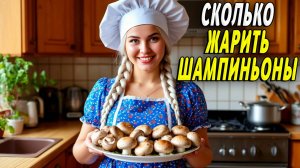 Сколько жарить шампиньоны