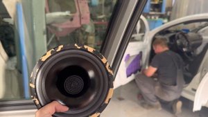 Установка штатных динамиков от Dl audio Python 165 Coax в Volvo XC 60