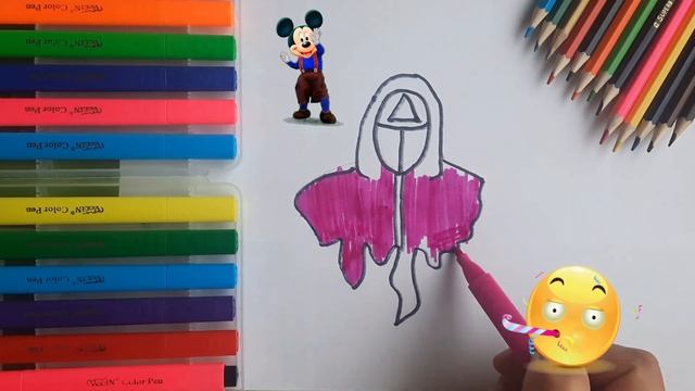 Как рисовать игрок Кальмара смотреть онлайн