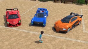 Машинки-Трансформеры Развлекают малыша! Мультфильм К?