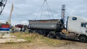 ПДН - 14. Погрузка барж.