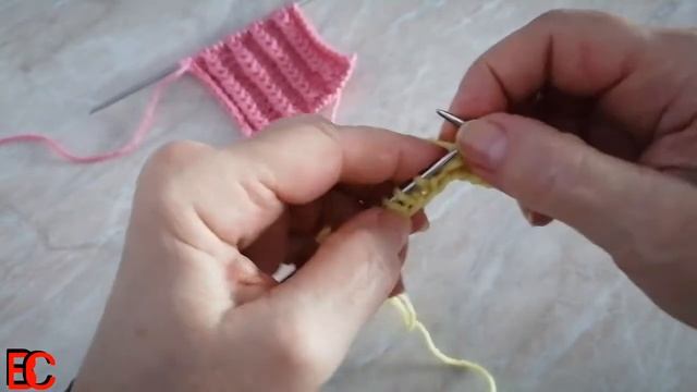 Красивый Узор. Объёмная  Рельефная  Резинка.Knitting Рatterns.
