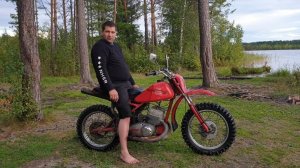 Испытания самодельного кросса по воде и по болоту.