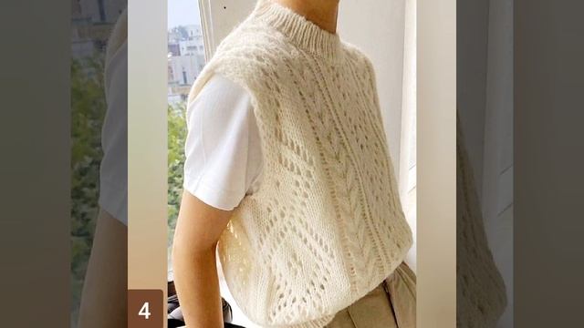 Вязание: красивые жилеты со схемами. Knitting: beautiful vests with p смотреть онлайн