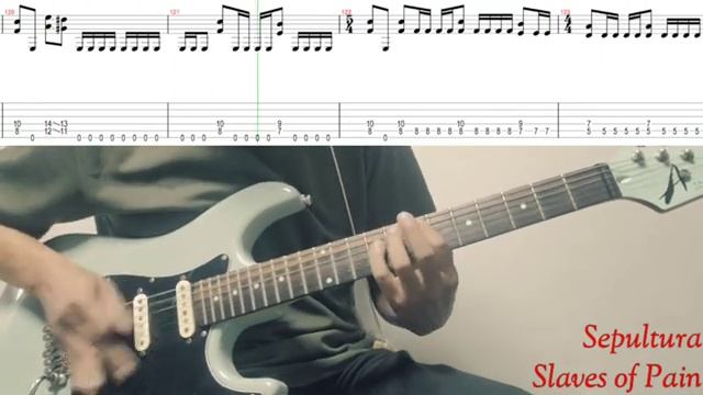 Sepultura - Slaves of Pain (guitar cover,tab)