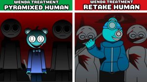 INCREDIBOX SPRUNKI 😱 | WENDA PYRAMIXED VS RETAKE HUMAN 🎮 | КТО ЛУЧШЕ? 🔥🚀