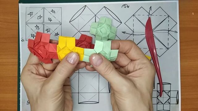 Кусудама-куб "Блинчик-1" смотреть онлайн