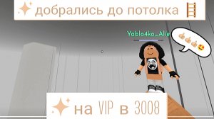 3008🪜. ROBLOX 💥. Добрались до потолка на VIP.
