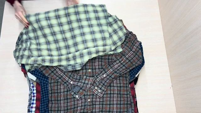 MFS 1. Сорочка чоловіча фланель. Сорт 1-й+2й. Вага - 21,7 кг. смотреть онлайн