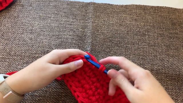 Сумка ♥️сердце♥️ крючком из трикотажной пряжи🧶 ка? смотреть онлайн