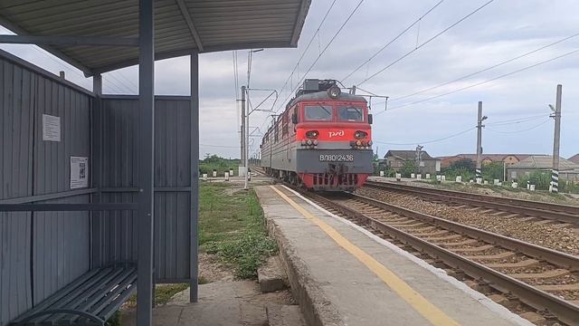 Электровоз ВЛ80с-2436 следует резервом с пугливой бригад смотреть онлайн