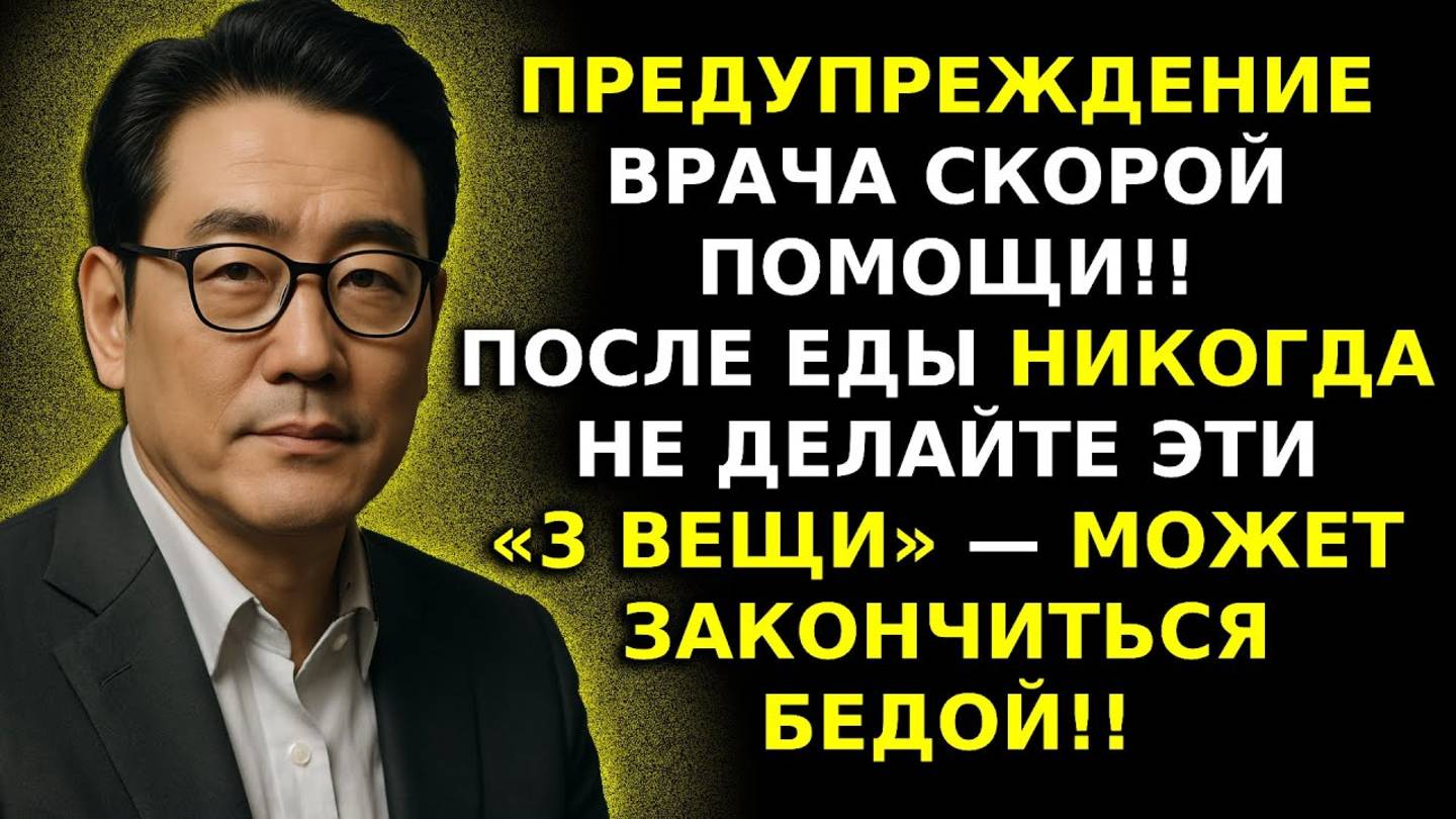 Никогда не делайте ЭТО после еды — риск умереть раньше на 10 лет!