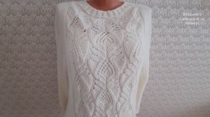 Джемпер Молочный регланом- погон.