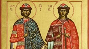 Выполнение иконы Бориса и Глеба. Большая икона 87х130. Роспись, дерево, ручная работа. Икона. Готово