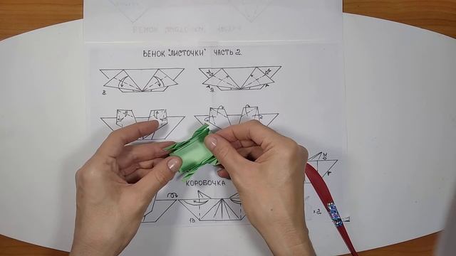 Коробочка из модуля венка "Листочки" смотреть онлайн