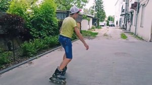 Простые трюки на роликах