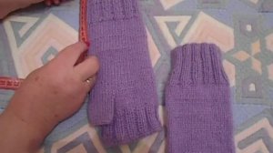 митенки. как связать самые простые митенки.