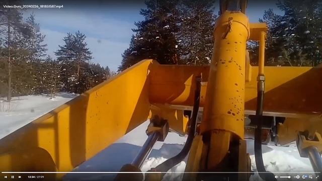 нашёл старое видео в  в/к где  я работал на gxgma пробивал снежную дорогу