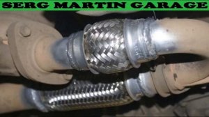 Установка гофры в выхлопную систему