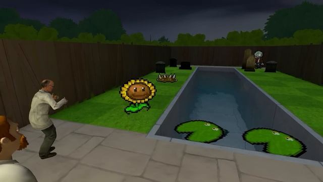 DRЫNDA Я Прошел PLANTS VS ZOMBIES в VR в Garry's Mod