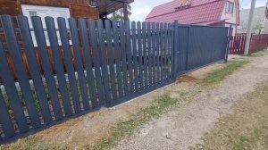 Забор из евроштакетника