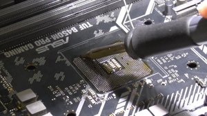 Замена сокета AM4 на плате Asus TUF B450M-PRO GAMING