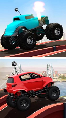 ЛЕГЕНДАРНЫЙ MMX Hill Climb красная машинка Микрон прохождение игры на андроид  #daddyfun2 #папафан2