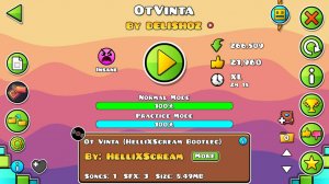 Geometry Dash. OtVinta by DELISHOZ - 100%