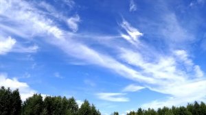 Красивые перистые облака.Time Lapse 4K