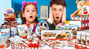 Гигантское яйцо KINDER! Попробовала все шоколадки Киндер в МИРЕ!