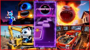 Школьный автобус🆚🆚Маккуин и акула экскаватор и котенка🆚Томас поезд😍Ура🤩подписаться❤️🔥