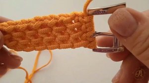 💫Вязаный пояс тунисской вязкой из полиэфирного шнура крючком 💥