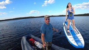 Если пробили лодку .Тест на живучесть надувной лодки, ?